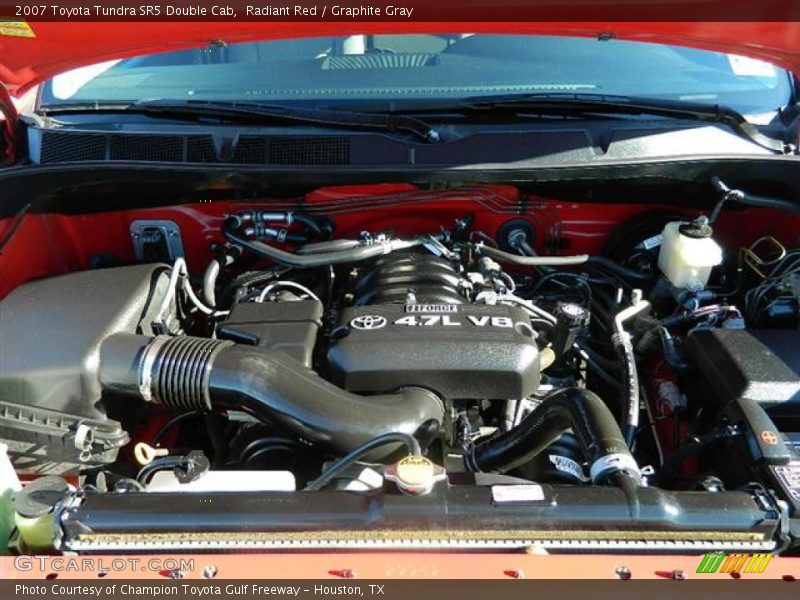 Radiant Red / Graphite Gray 2007 Toyota Tundra SR5 Double Cab