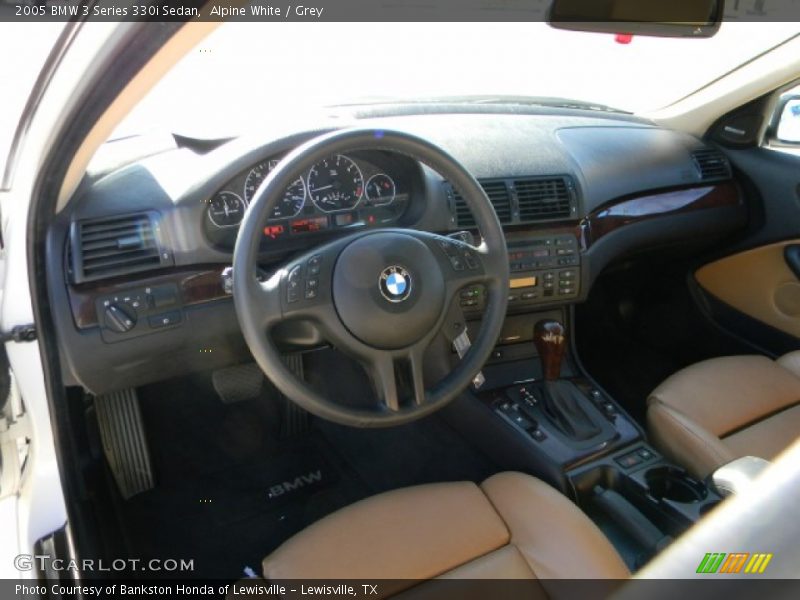 Alpine White / Grey 2005 BMW 3 Series 330i Sedan