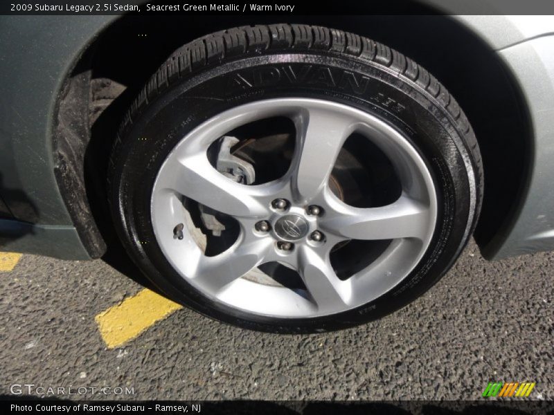 Seacrest Green Metallic / Warm Ivory 2009 Subaru Legacy 2.5i Sedan