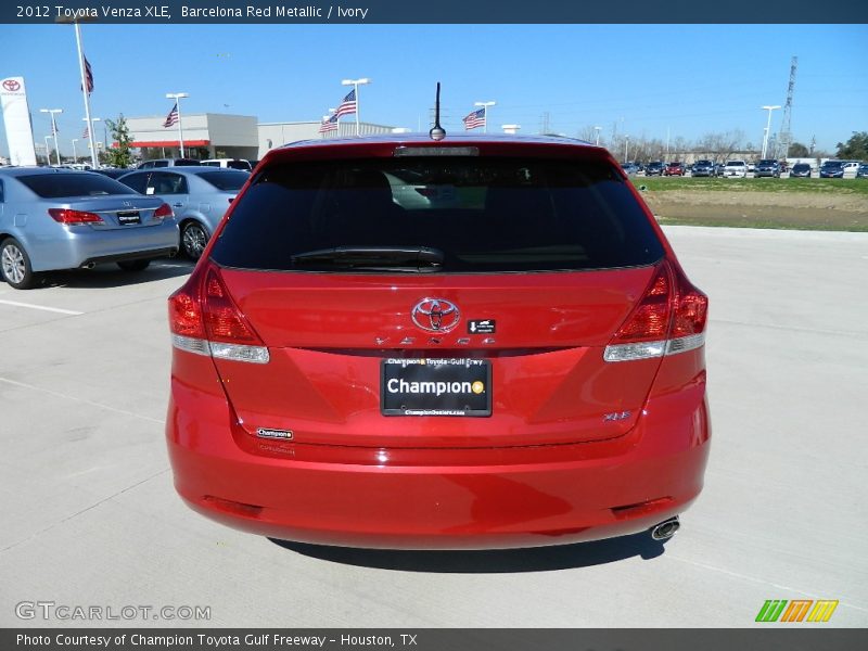 Barcelona Red Metallic / Ivory 2012 Toyota Venza XLE