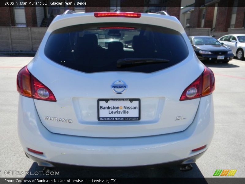 Glacier Pearl / Beige 2009 Nissan Murano SL