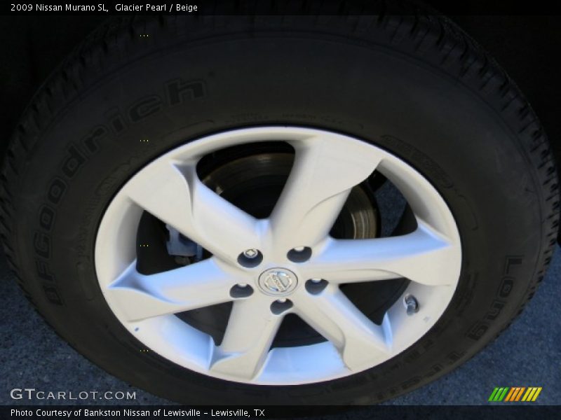 Glacier Pearl / Beige 2009 Nissan Murano SL