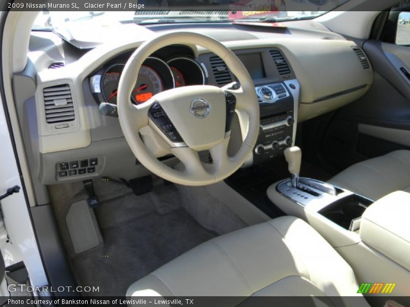 Glacier Pearl / Beige 2009 Nissan Murano SL