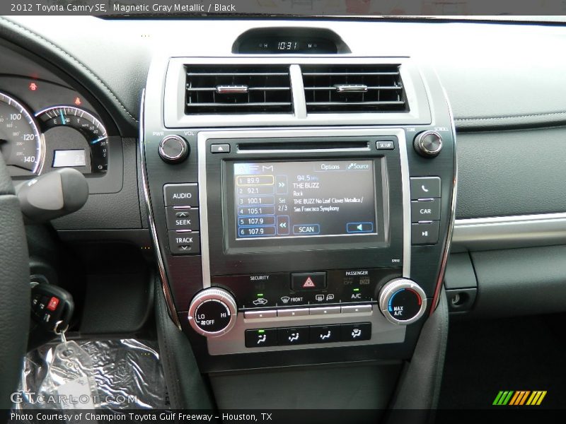 Controls of 2012 Camry SE
