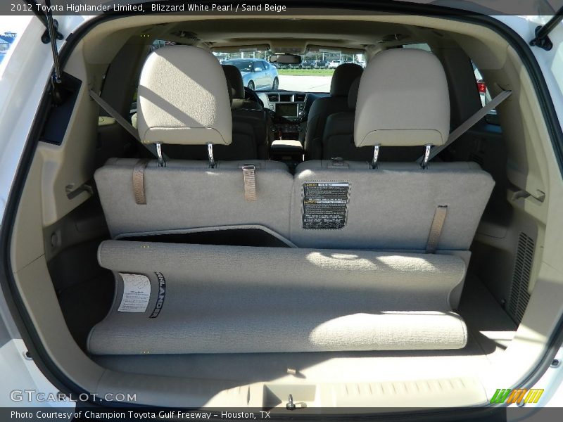 Blizzard White Pearl / Sand Beige 2012 Toyota Highlander Limited