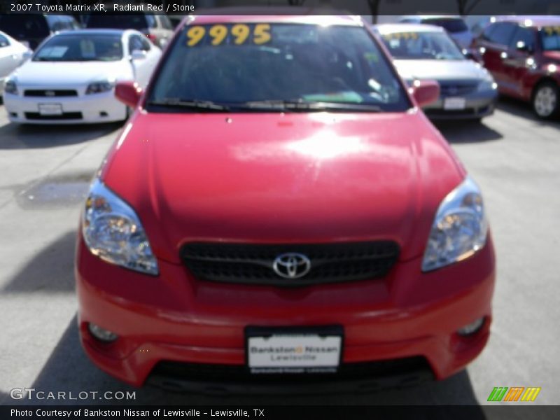 Radiant Red / Stone 2007 Toyota Matrix XR