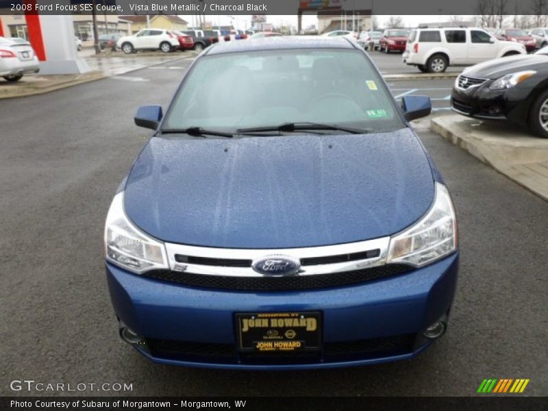 Vista Blue Metallic / Charcoal Black 2008 Ford Focus SES Coupe