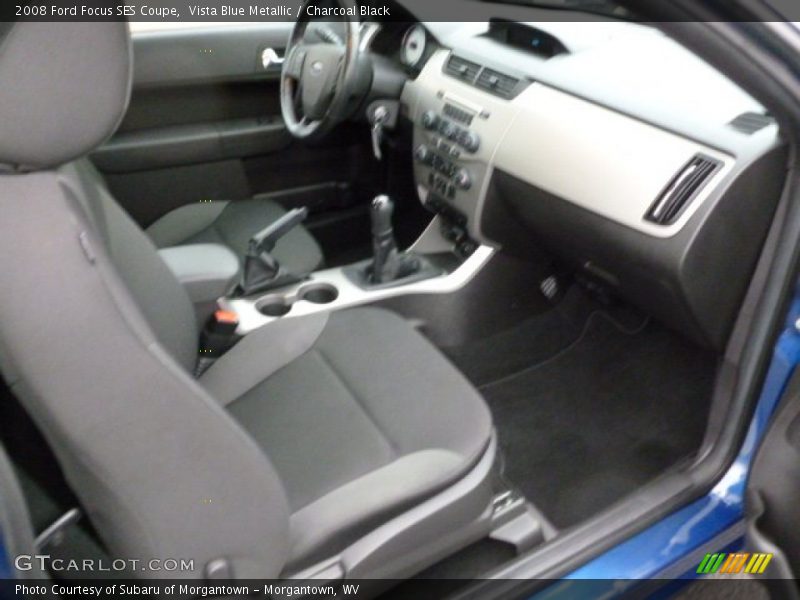 Vista Blue Metallic / Charcoal Black 2008 Ford Focus SES Coupe