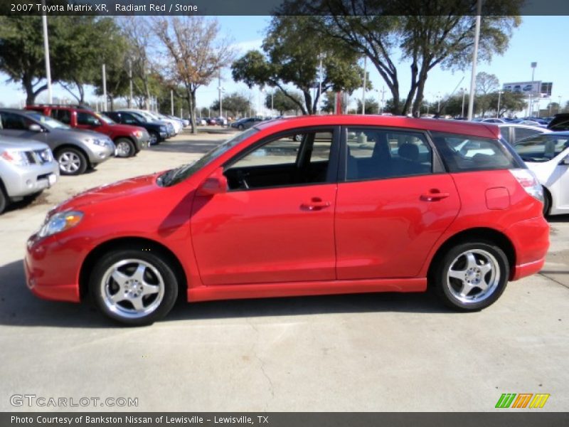Radiant Red / Stone 2007 Toyota Matrix XR