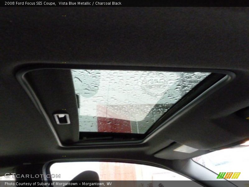 Vista Blue Metallic / Charcoal Black 2008 Ford Focus SES Coupe