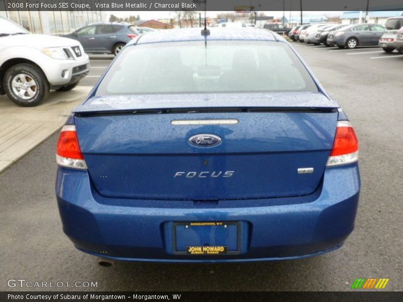 Vista Blue Metallic / Charcoal Black 2008 Ford Focus SES Coupe