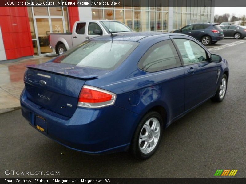 Vista Blue Metallic / Charcoal Black 2008 Ford Focus SES Coupe