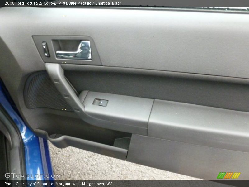 Vista Blue Metallic / Charcoal Black 2008 Ford Focus SES Coupe