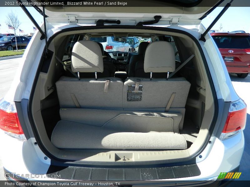 Blizzard White Pearl / Sand Beige 2012 Toyota Highlander Limited