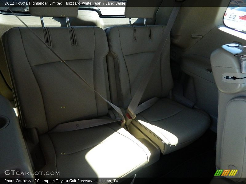 Blizzard White Pearl / Sand Beige 2012 Toyota Highlander Limited
