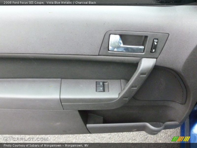 Vista Blue Metallic / Charcoal Black 2008 Ford Focus SES Coupe