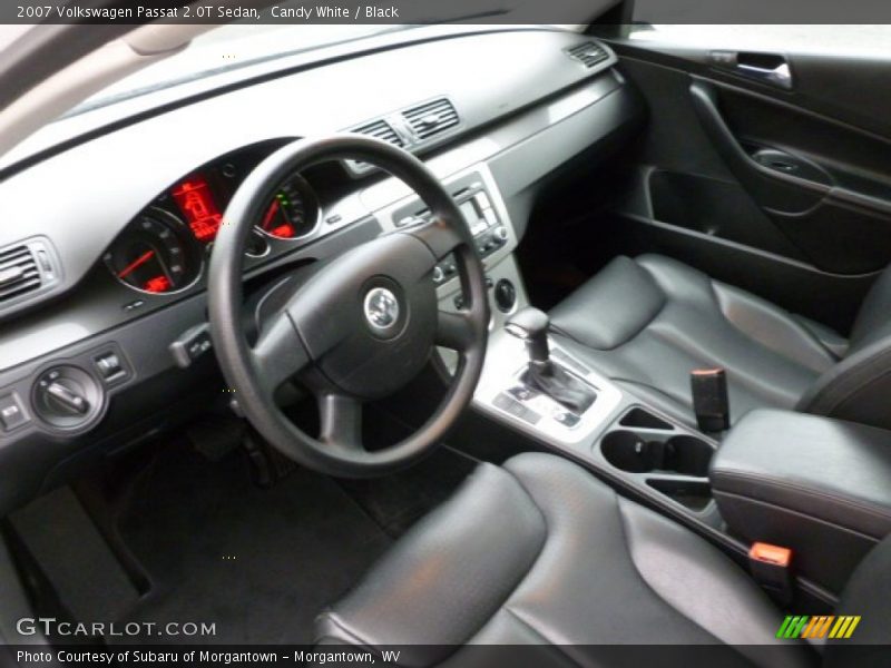 Candy White / Black 2007 Volkswagen Passat 2.0T Sedan