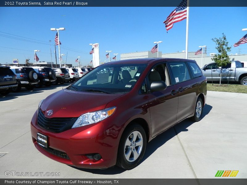 Salsa Red Pearl / Bisque 2012 Toyota Sienna