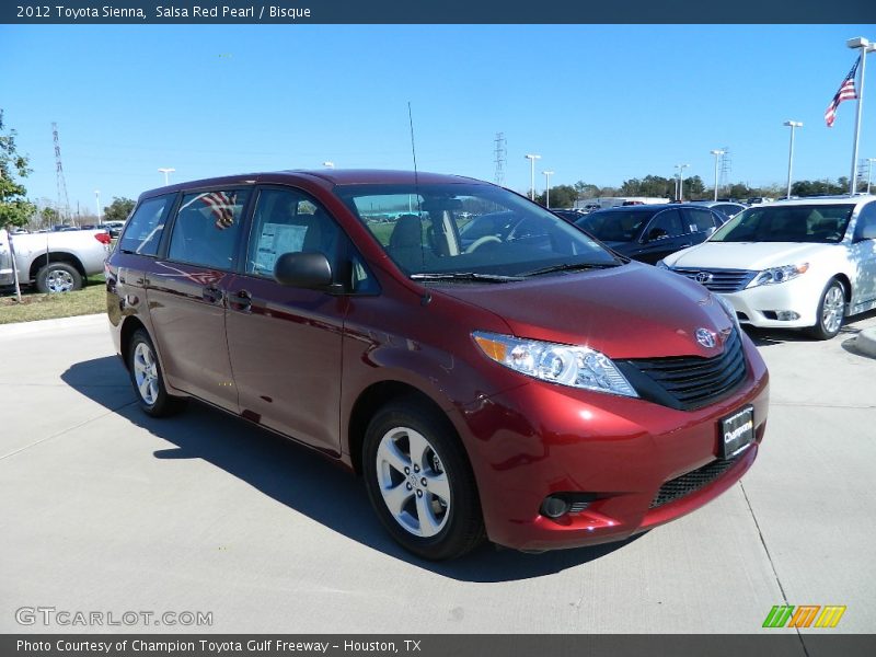 Salsa Red Pearl / Bisque 2012 Toyota Sienna