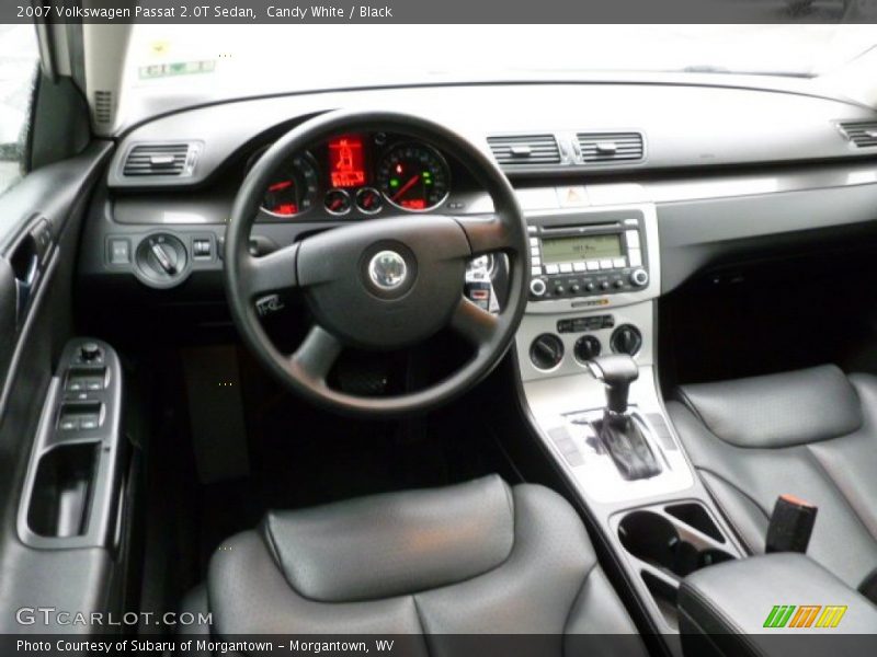 Candy White / Black 2007 Volkswagen Passat 2.0T Sedan