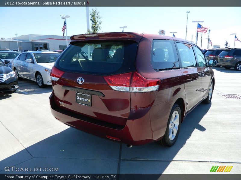 Salsa Red Pearl / Bisque 2012 Toyota Sienna
