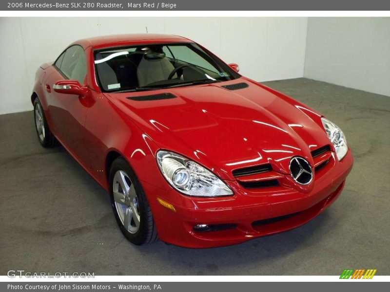 Mars Red / Beige 2006 Mercedes-Benz SLK 280 Roadster