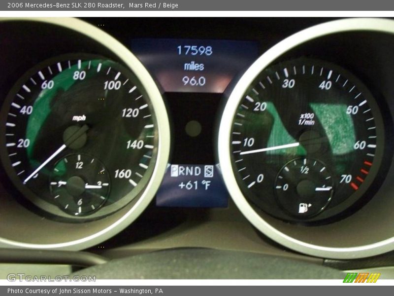 Mars Red / Beige 2006 Mercedes-Benz SLK 280 Roadster