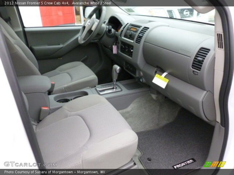 Avalanche White / Steel 2012 Nissan Frontier S Crew Cab 4x4