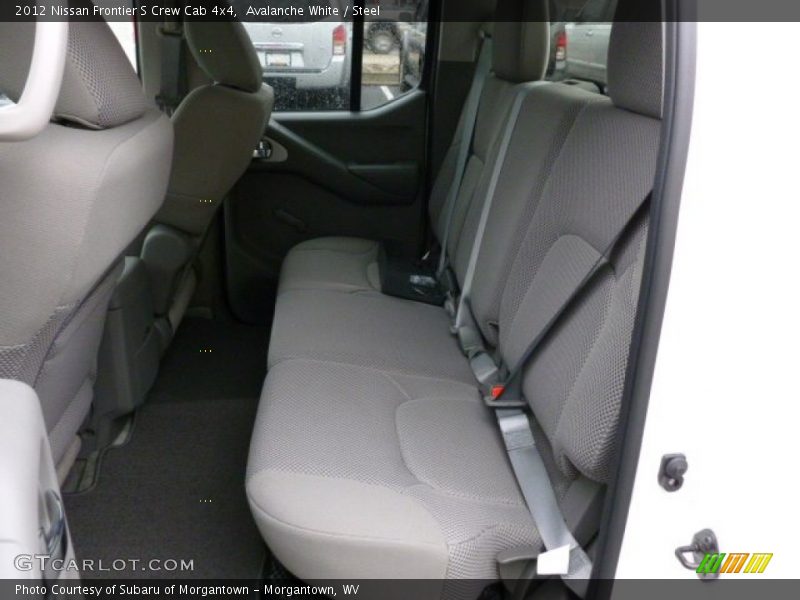 Avalanche White / Steel 2012 Nissan Frontier S Crew Cab 4x4