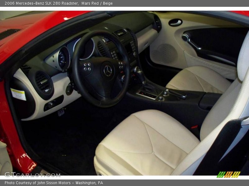 Mars Red / Beige 2006 Mercedes-Benz SLK 280 Roadster