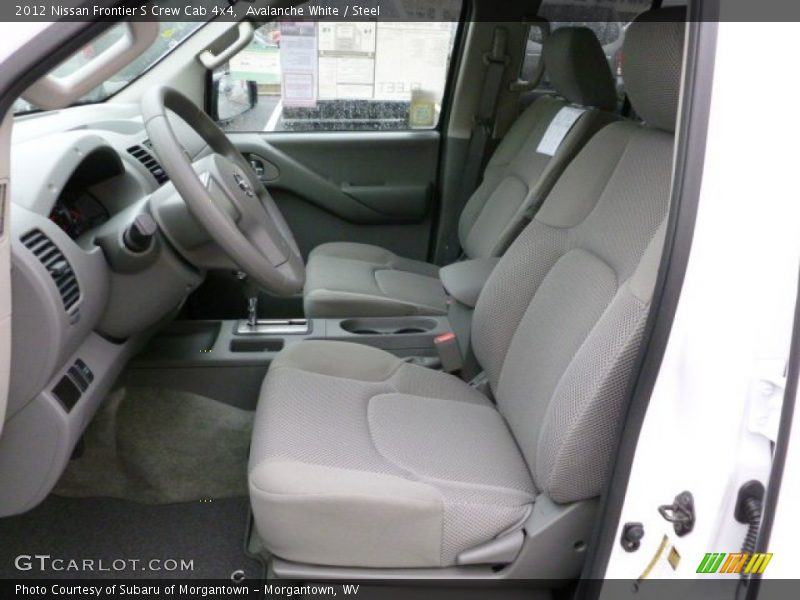 Avalanche White / Steel 2012 Nissan Frontier S Crew Cab 4x4