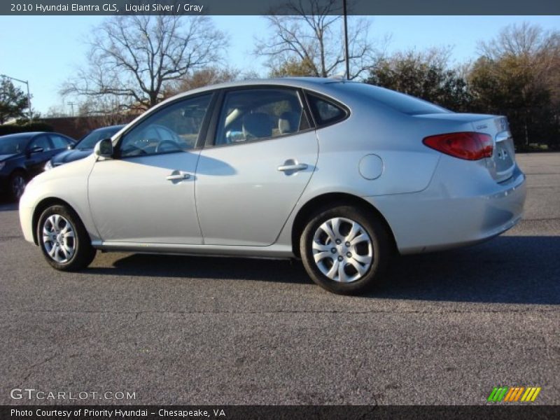 Liquid Silver / Gray 2010 Hyundai Elantra GLS