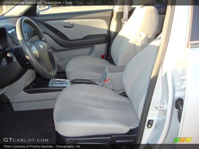 Liquid Silver / Gray 2010 Hyundai Elantra GLS
