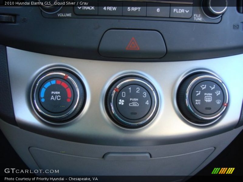 Liquid Silver / Gray 2010 Hyundai Elantra GLS