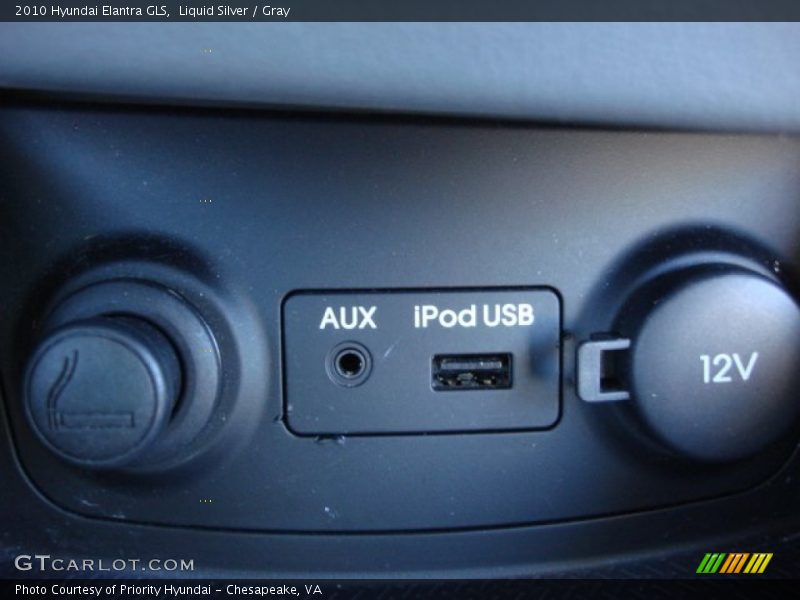 Liquid Silver / Gray 2010 Hyundai Elantra GLS