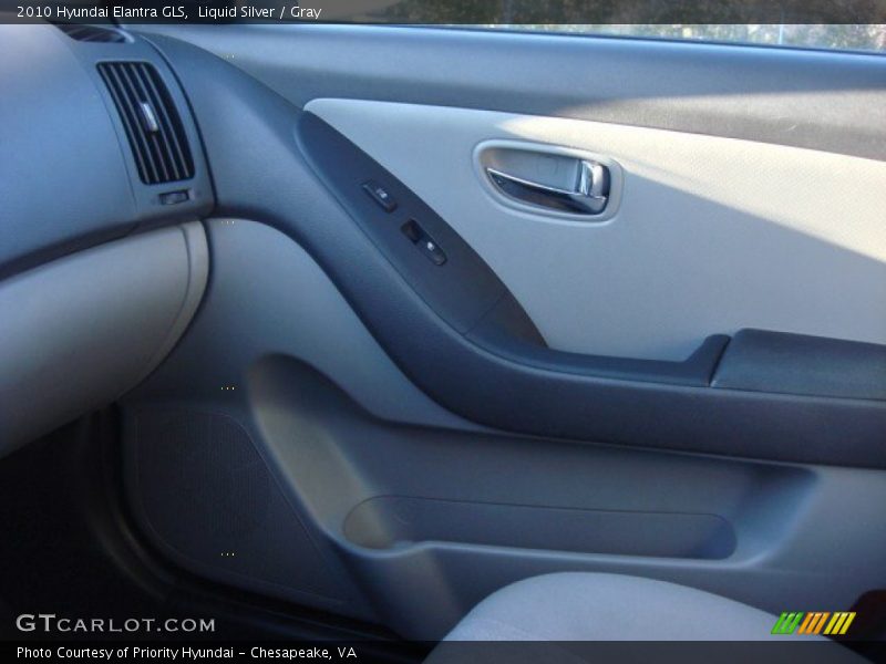 Liquid Silver / Gray 2010 Hyundai Elantra GLS