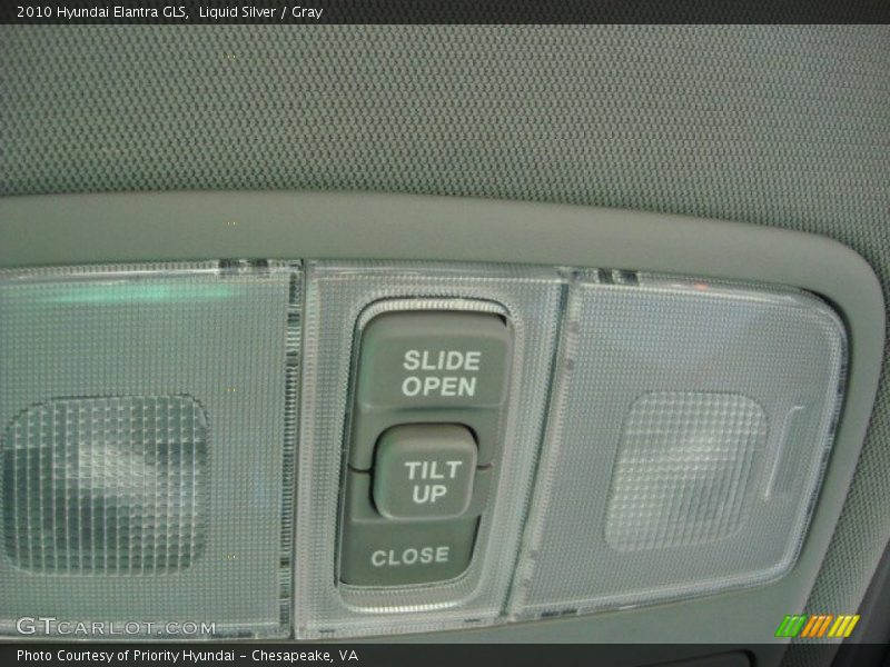 Liquid Silver / Gray 2010 Hyundai Elantra GLS