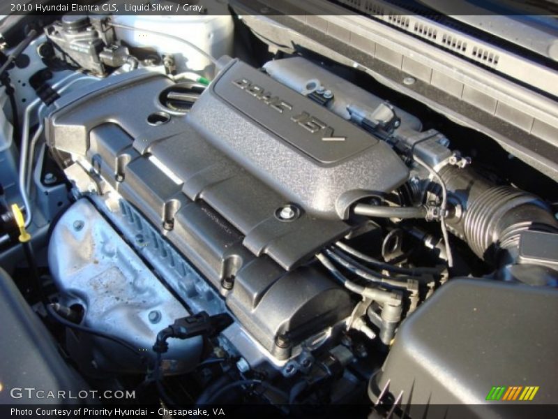 Liquid Silver / Gray 2010 Hyundai Elantra GLS