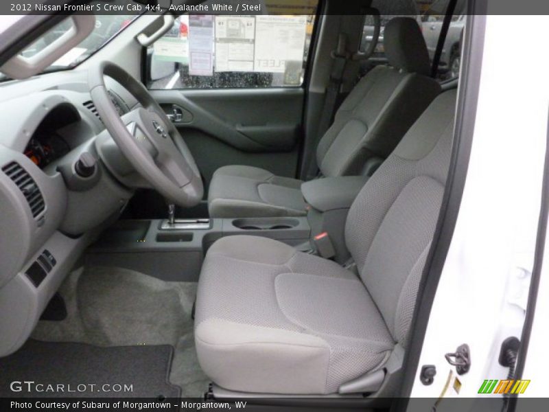 Avalanche White / Steel 2012 Nissan Frontier S Crew Cab 4x4