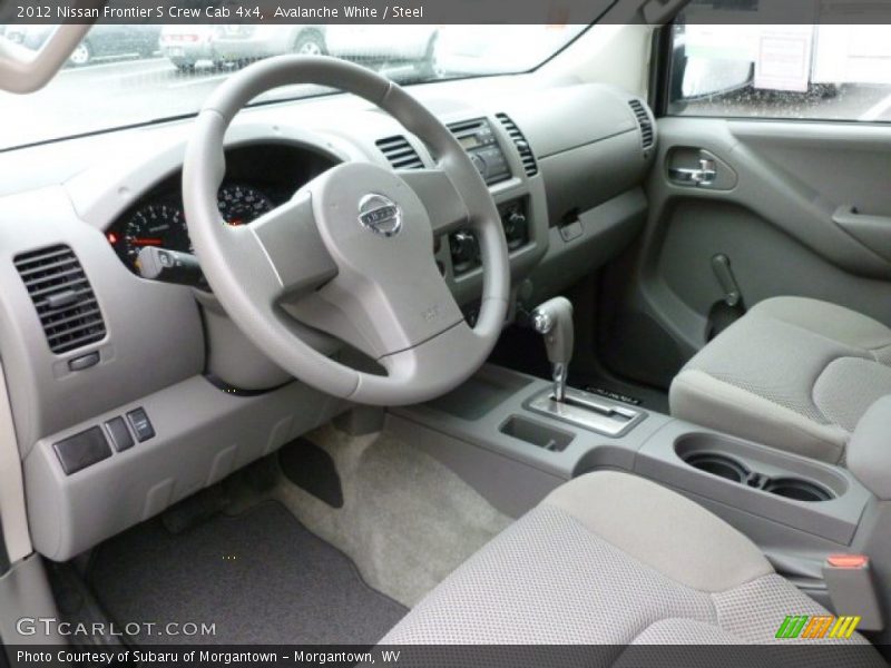  2012 Frontier S Crew Cab 4x4 Steel Interior