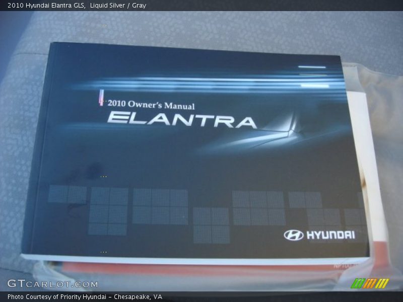 Liquid Silver / Gray 2010 Hyundai Elantra GLS