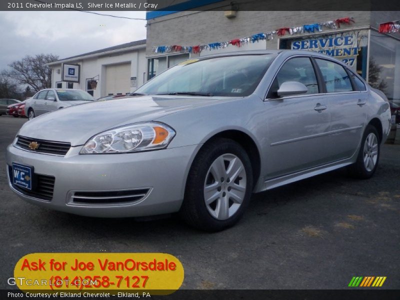 Silver Ice Metallic / Gray 2011 Chevrolet Impala LS