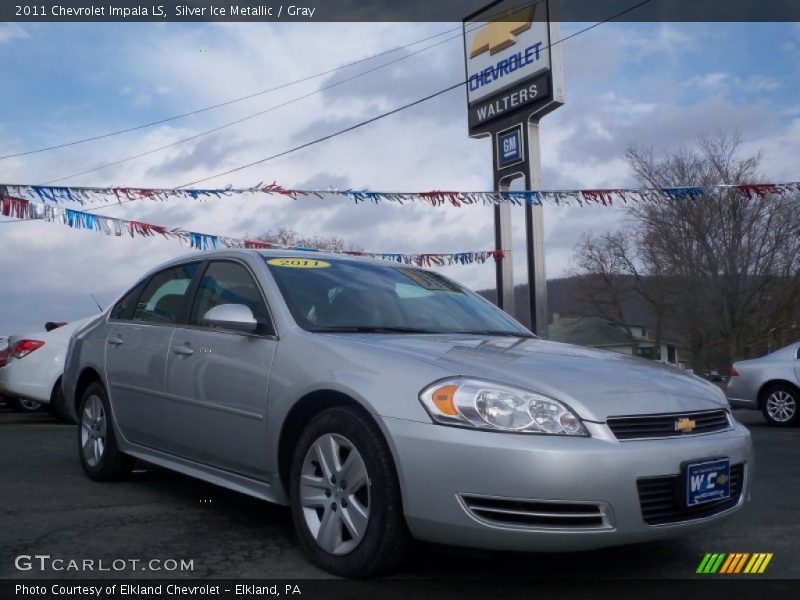 Silver Ice Metallic / Gray 2011 Chevrolet Impala LS