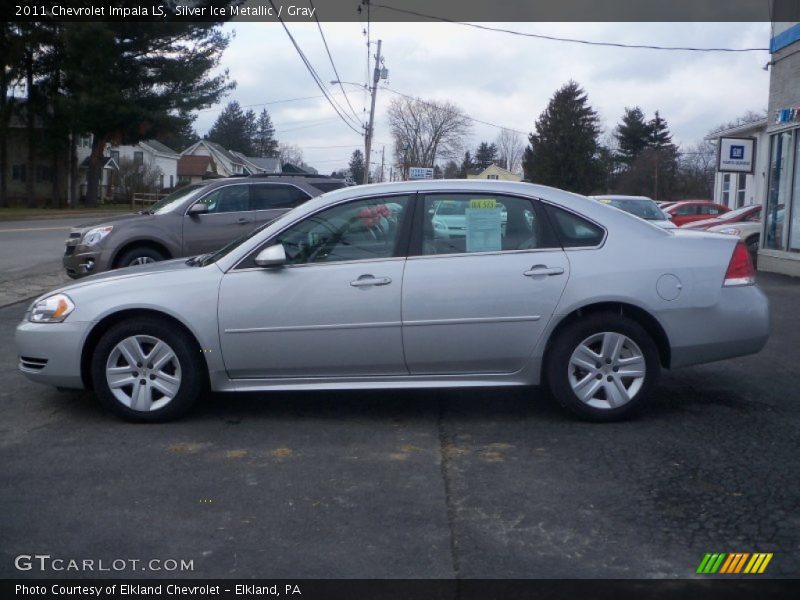 Silver Ice Metallic / Gray 2011 Chevrolet Impala LS