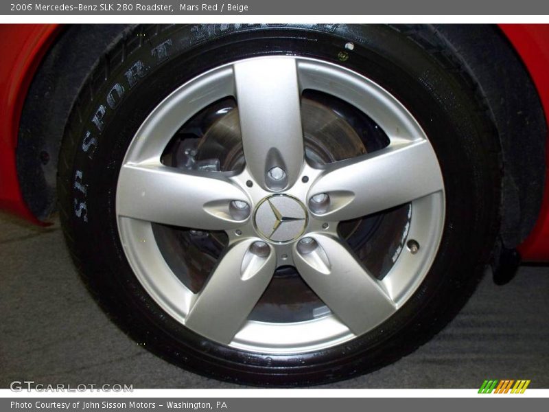 Mars Red / Beige 2006 Mercedes-Benz SLK 280 Roadster
