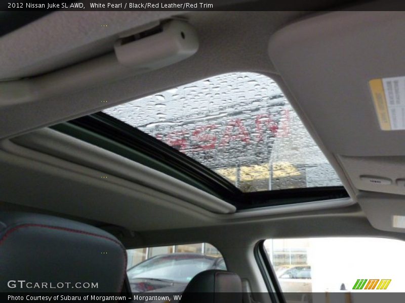White Pearl / Black/Red Leather/Red Trim 2012 Nissan Juke SL AWD