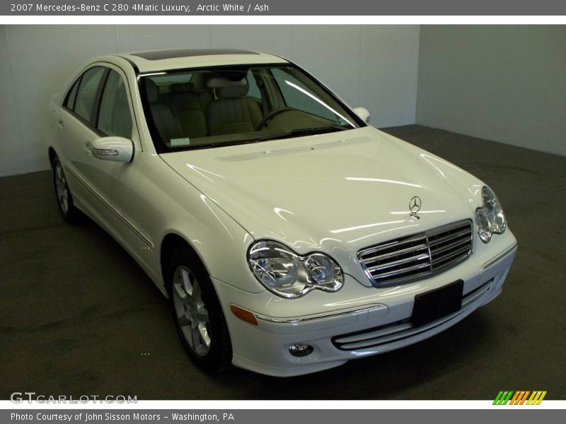 Arctic White / Ash 2007 Mercedes-Benz C 280 4Matic Luxury