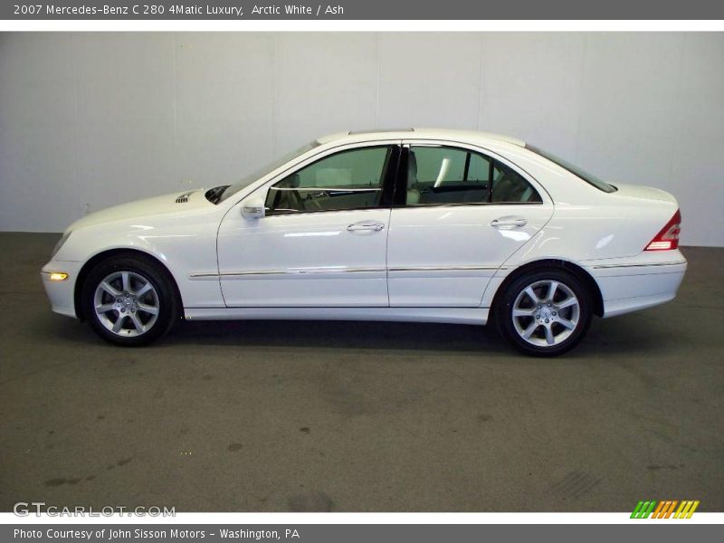 Arctic White / Ash 2007 Mercedes-Benz C 280 4Matic Luxury