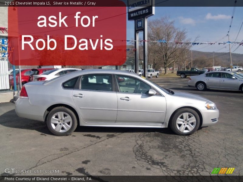 Silver Ice Metallic / Gray 2011 Chevrolet Impala LS