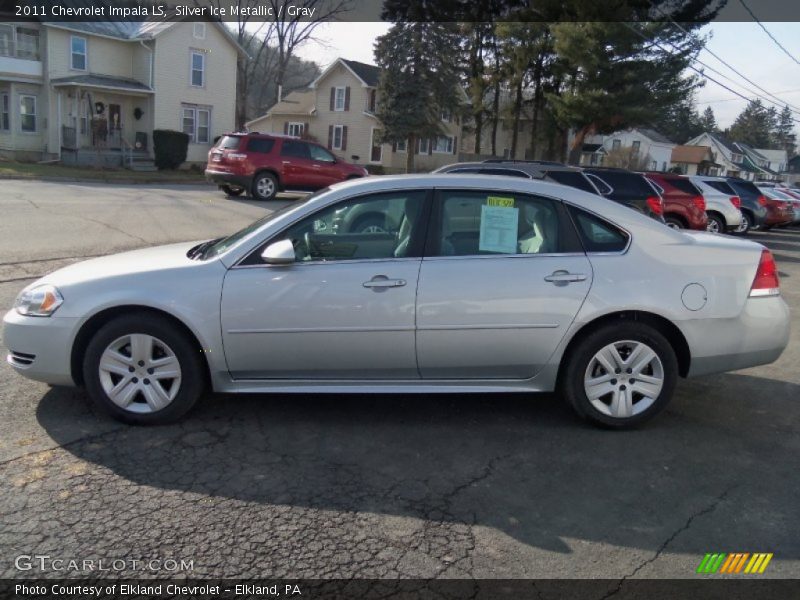 Silver Ice Metallic / Gray 2011 Chevrolet Impala LS